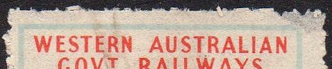 Rouletted x Perforated Second Issue Parcel Stamps Western Australia Railways